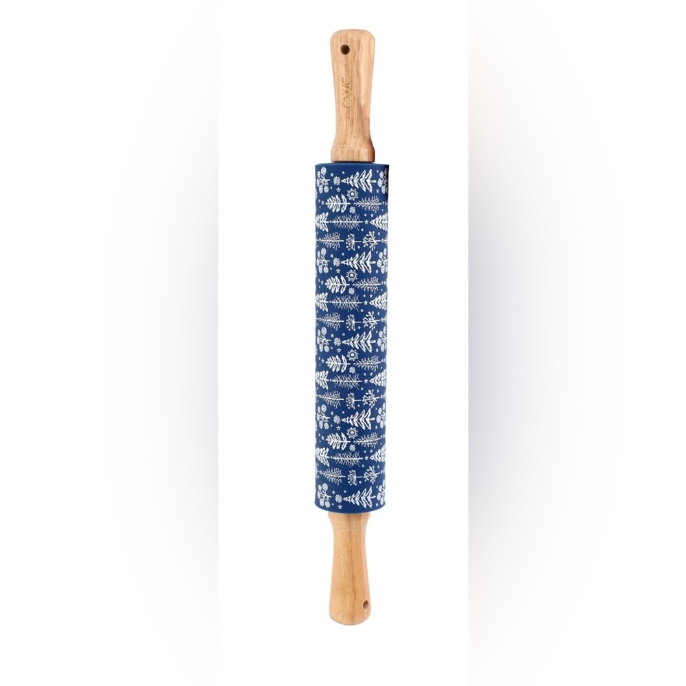 CWC Blue and White Patterned Rolling Pin - Picture 3 of 4